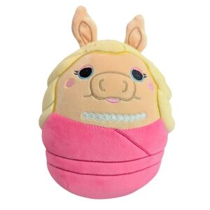 Squishmallows Disney The Muppets Miss Piggy 8" Stuffed Plush Preowned